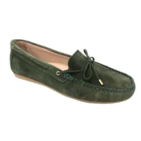 Giulia Mocassins Cuir Vert