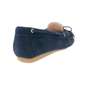 Giulia Mocassins Cuir Bleu