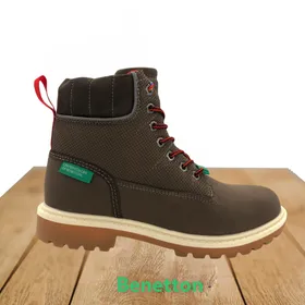 Enkellaarsjes Benetton Bruin