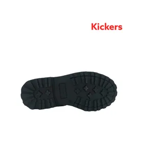 Kickers Boots Leather Metallic Grey