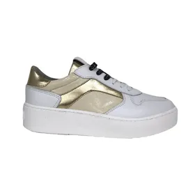 Tamaris Sneakers Plateau Wit Goud
