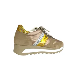 Cetti Sneakers Compensées Cuir Rose