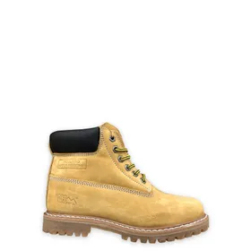 Enkellaarsjes Leder Kameel Safety Jogger