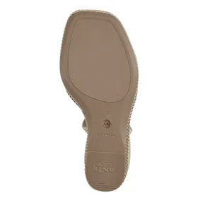 Tamaris Keil Sandalen Leder Elfenbein