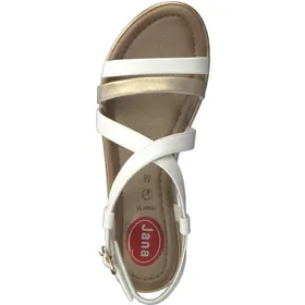 Jana Comfort Sandals White Width H