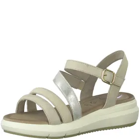 Tamaris Wedge Sandals Leather Beige
