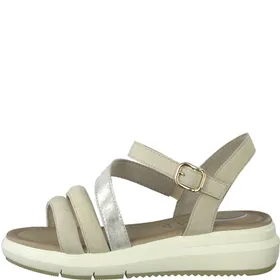 Tamaris Wedge Sandals Leather Beige