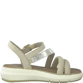 Tamaris Wedge Sandals Leather Beige