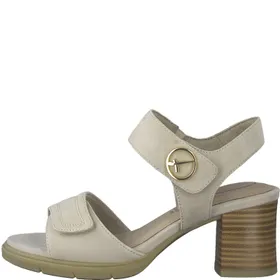 Tamaris Sandalen Leder Beige 6 cm