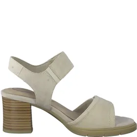 Tamaris Sandalen Leder Beige 6 cm