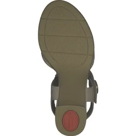 Tamaris Sandalen Leder Beige 6 cm