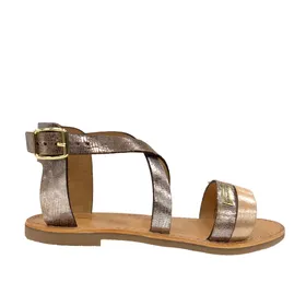Les Tropéziennes Flache Sandalen Leder Multi