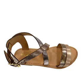 Les Tropéziennes Flache Sandalen Leder Multi