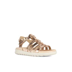 Sandales Fille Geox Cuir Métal