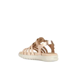 Sandales Fille Geox Cuir Métal