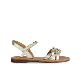 Sandales Geox Cuir Or Clair