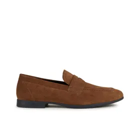 Geox Mocassins Suède Bruin