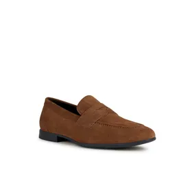Geox Mocassins Suède Bruin