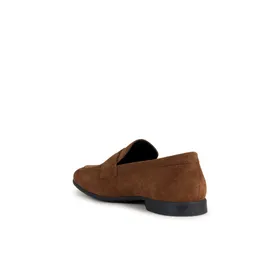 Geox Mocassins Suède Bruin