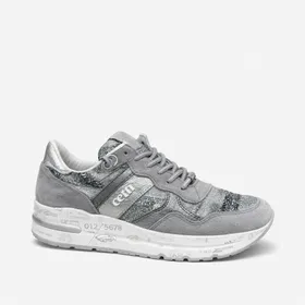 Cetti Sneakers compensées Cuir Gris