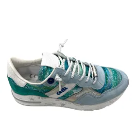 Cetti Sneakers Compensées Cuir Vert