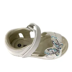Girls Sandals Safety Jogger White