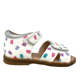Girls Sandals Safety Jogger White/Silver