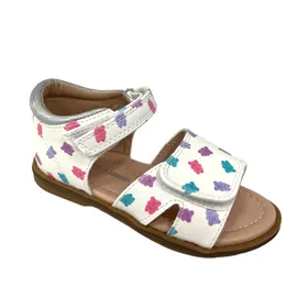 Girls Sandals Safety Jogger White/Silver