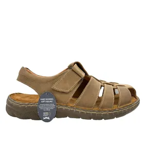 Sandales Softwalk Cuir Taupe