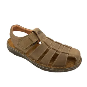 Sandales Softwalk Cuir Taupe