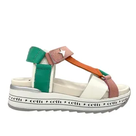 Sandales Cetti Cuir Blanc