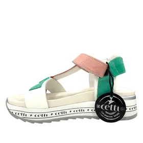Sandales Cetti Cuir Blanc