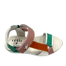 Sandales Cetti Cuir Blanc