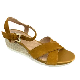 GEOX Sandales Compensées Camel