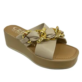 Cerutti Mules Compensatie Beige