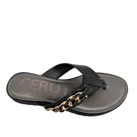 Tongs compensées Cerutti Noir