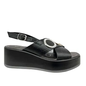 Cerutti Wedge Sandals Black