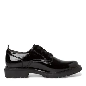 Jana Comfort Derby Shoes Black