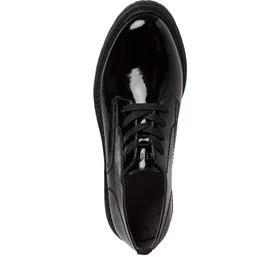 Jana Comfort Derby Shoes Black
