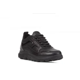 Geox Wedge Sneakers Leather Black
