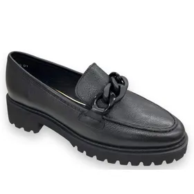 Ara Mokassins Leder Schwarz