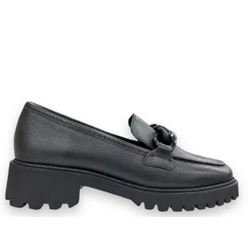 Ara Mokassins Leder Schwarz