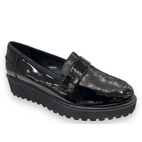 Compensatie Mocassins Ara Leder Zwart