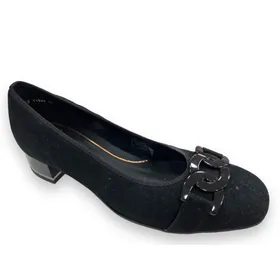 Ara Pumps Leder Schwarz Weit H