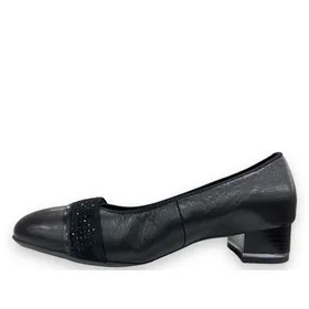 Ara Pumps Leder Schwarz Weit H