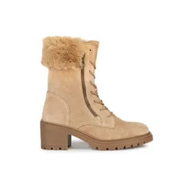 GEOX Bottines Cuir Beige