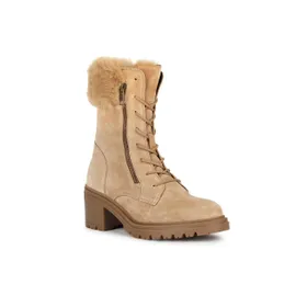 GEOX Bottines Cuir Beige