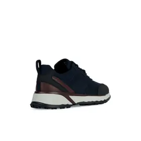 Geox Sneakers Cuir Bleu