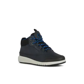 Geox Sneakers Hoog Leder Blauw
