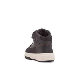Sneakers Met Hoge Schacht Geox Leder Bruin